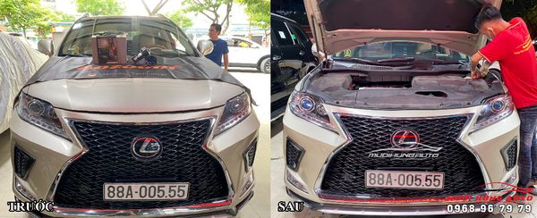 Độ Đèn Pha Bi LED Laser Jaguar 65W Siêu Sáng Cho Lexus RX350 2014