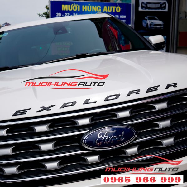 Chữ Capo Trước Màu Đen Cao Cấp Explorer 2017