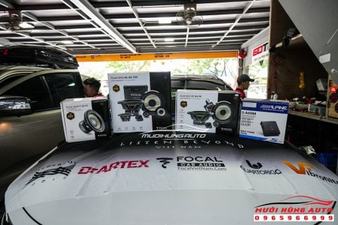 Độ Loa Focal Và Amply Alpine Chính Hãng Cho Xe Kia Sorento