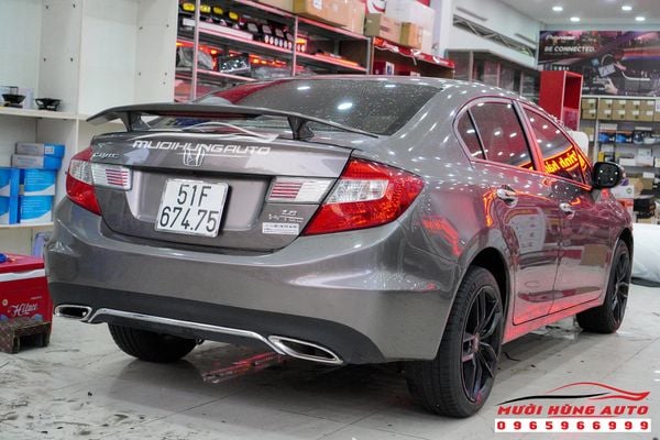 Đuôi Cá Cho Xe Honda Civic 2014 Mẫu Có Đèn Cá Tính