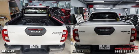 Gắn Nắp Thùng Cuộn Điện Cho Toyota Hilux 2021 Hiệu Option 4x4 Cao Cấp