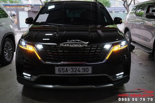 Độ 4 Bi LED Wolf Light Siêu Sáng Cho Đèn Pha Xe Kia Carnival 2022