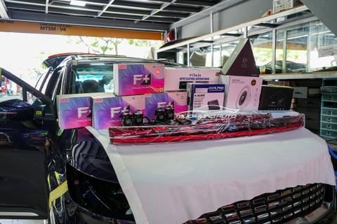 Combo Loa Sub Focal 10 Slim Và Ampli Alpine S-A60M Cho Xe Kia Carnival