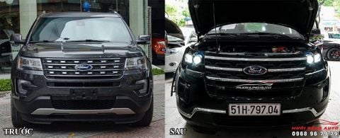 Combo Độ Cặp Bi LED L6 Kết hợp Bi Gầm GTR Xe Explorer 2020 -2021