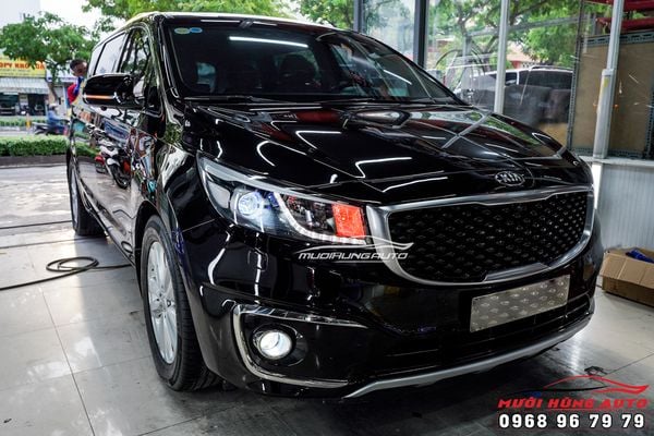 Độ Bi LED Đèn Pha Và Đèn Gầm Hiệu Aozoom Cho Kia Sedona Tại TPHCM