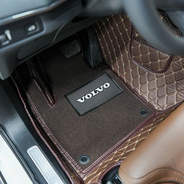 Combo Lót Sàn Da 6D, Lót Cốp Và Lưng Ghế Cho Xe Volvo XC90 2023
