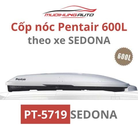 Cốp nóc Pentair 600L theo xe Sedona