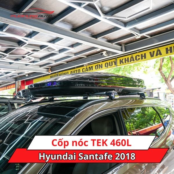 Cốp nóc TEK 460L cho xe Hyundai Santafe 2018