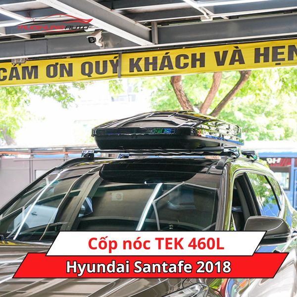 Cốp nóc TEK 460L cho xe Hyundai Santafe 2018