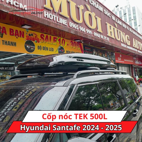 Cốp Nóc TEK 500L Cho Xe Hyundai Santafe 2024 - 2025