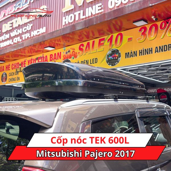 Cốp nóc TEK 600L cho xe Mitsubishi Pajero 2017