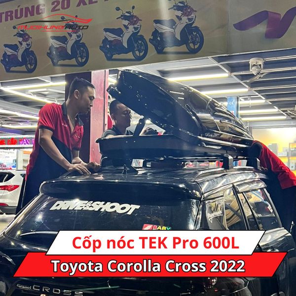 Cốp Nóc TEK Pro 600L Cho Xe Toyota Corolla Cross 2022