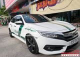 Dán Tem Cảnh Sát Dubai Xe Honda Civic Màu Trắng