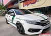 Dán Tem Cảnh Sát Dubai Xe Honda Civic Màu Trắng