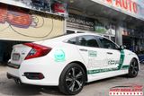 Dán Tem Cảnh Sát Dubai Xe Honda Civic Màu Trắng