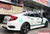 Dán Tem Cảnh Sát Dubai Xe Honda Civic Màu Trắng