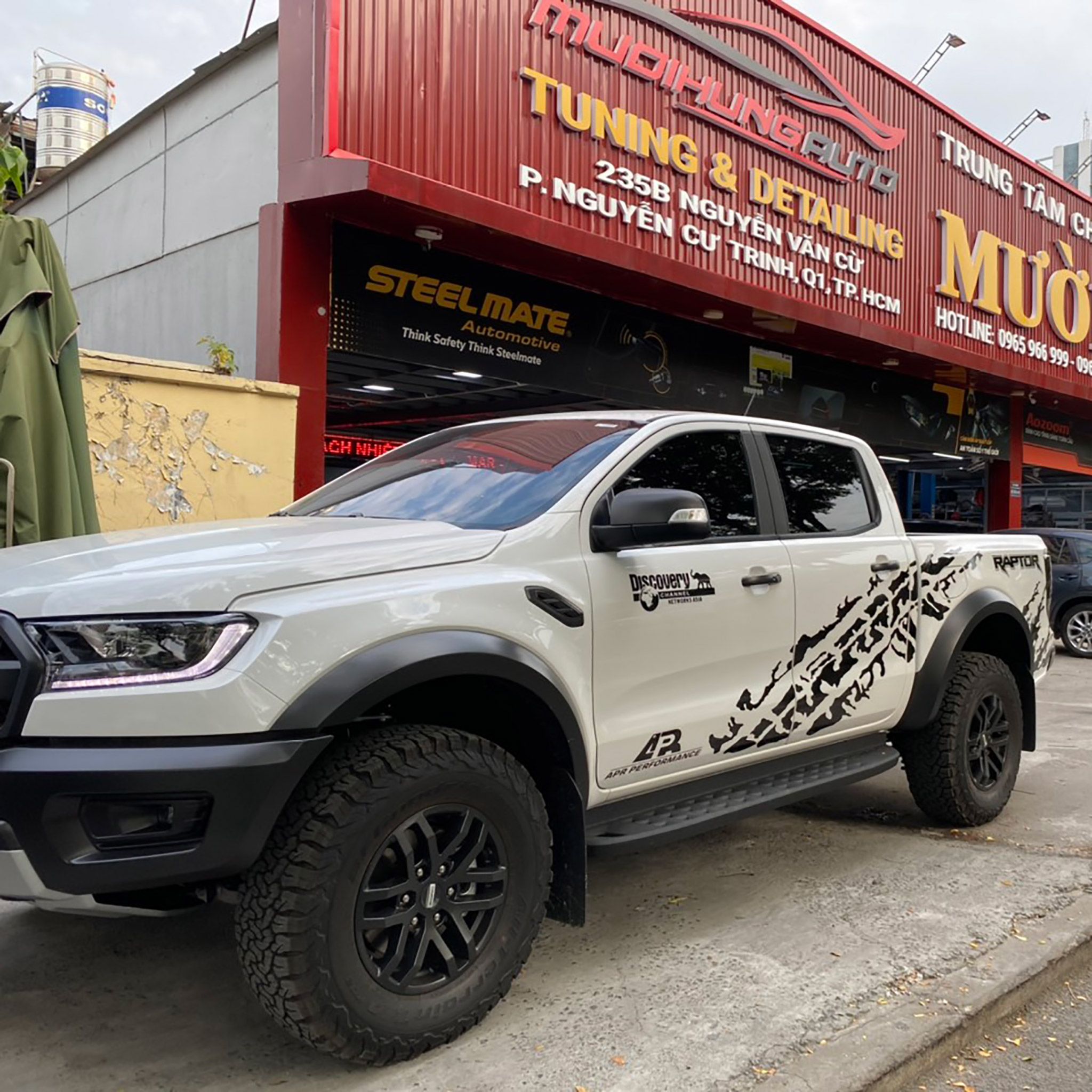 Gold Ranger Raptor Decals Dán Tem Decal Thể Thao Cao Cấp Cho Xe Ford Ranger Raptor - Mười Hùng Auto