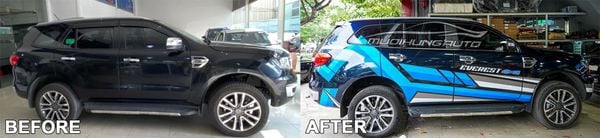 Dán Tem Decal Hông Xe Ford Everest 2020 Tại TPHCM