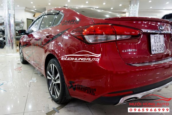 DÁN TEM DECAL HÔNG XE KIA CERATO MÀU ĐỎ TẠI TP.HCM