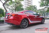 DÁN TEM DECAL XE MAZDA 6 MÀU ĐỎ  CHUYÊN NGHIỆP