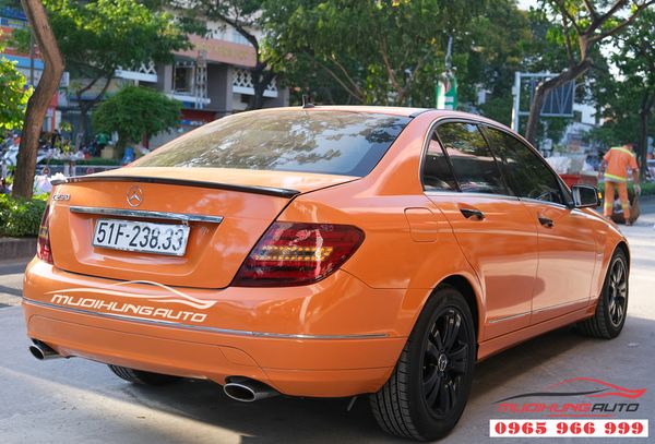 Dán Tem Đổi Màu Xe Mercedes C230 Tại TPHCM