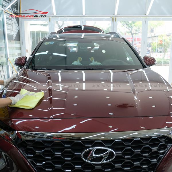Đánh Bóng Xe Ô Tô Hyundai Santafe 2019