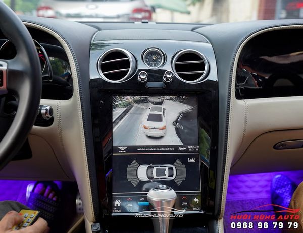 Lắp Đầu Màn Hình Android Kết Hợp Camera 360 Elliview Chính Hãng Cho Xe Bentley
