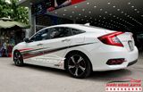 Decal Dán Honda Civic RS Màu Trắng Chất Lượng