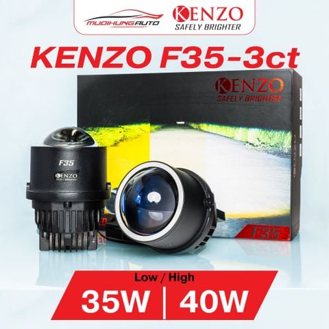 Đèn bi gầm Kenzo F35 3.0 inch - 3 chế độ màu