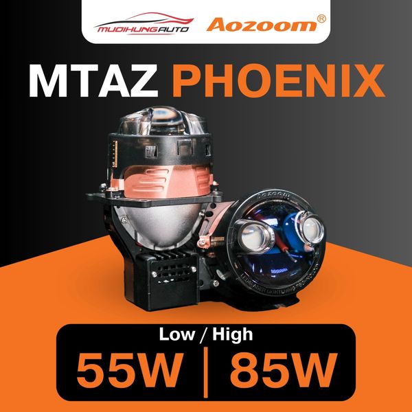 Đèn Bi Laser Aozoom MTAZ Phoenix - Mười Hùng Auto