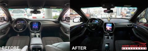 Bộ Đèn LED Nội Thất Ma Trận Cho Vinfast LUX SA2.0 Đổi Màu Trên Điện Thoại