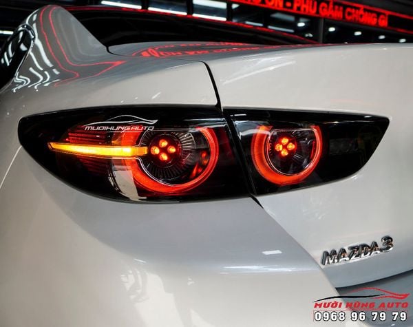Nâng Cấp Đèn Hậu Cho Xe Mazda 3 2020 Bản Deluxe Lên Bản Premium Cực Chất