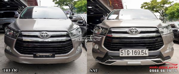 Lắp Đặt Ốp Cản Trước Sau Cao Cấp Cho Xe Toyota Innova