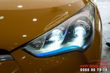 Độ 2 bi LED V20 Kết Hợp Với LED Mí Mica Xe Hyundai Veloster