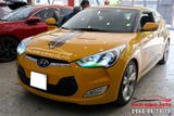 Độ 2 bi LED V20 Kết Hợp Với LED Mí Mica Xe Hyundai Veloster