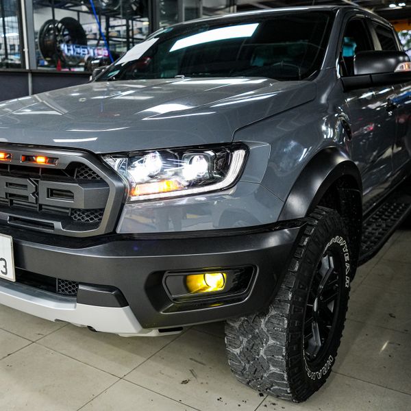 Độ Bi Led Gầm Projector Headlight 3 Màu Cho Xe Ford Ranger Raptor