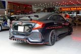 Độ Body Kit Type R Màu Đen Cho Xe Honda Civic