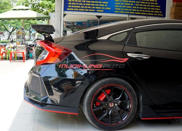 Độ Body Kit Type R Màu Đen Cho Xe Honda Civic