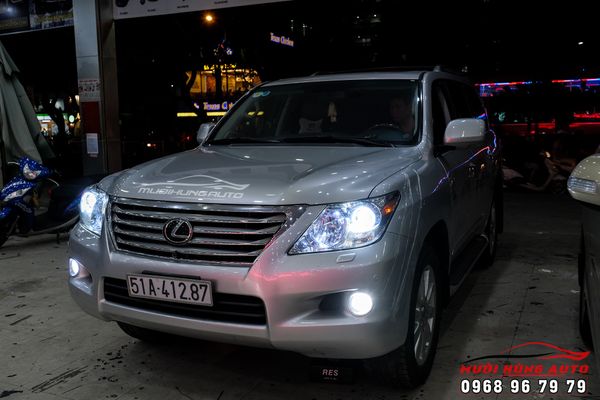 Độ Cặp Bi LED GTR Tăng Sáng Xe Lexus LX570 2010