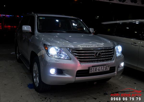 Độ Cặp Bi LED GTR Tăng Sáng Xe Lexus LX570 2010