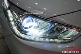 Độ Bi LED V20 Kết Hợp Mắt Quỷ Độc Đáo Xe Hyundai Accent