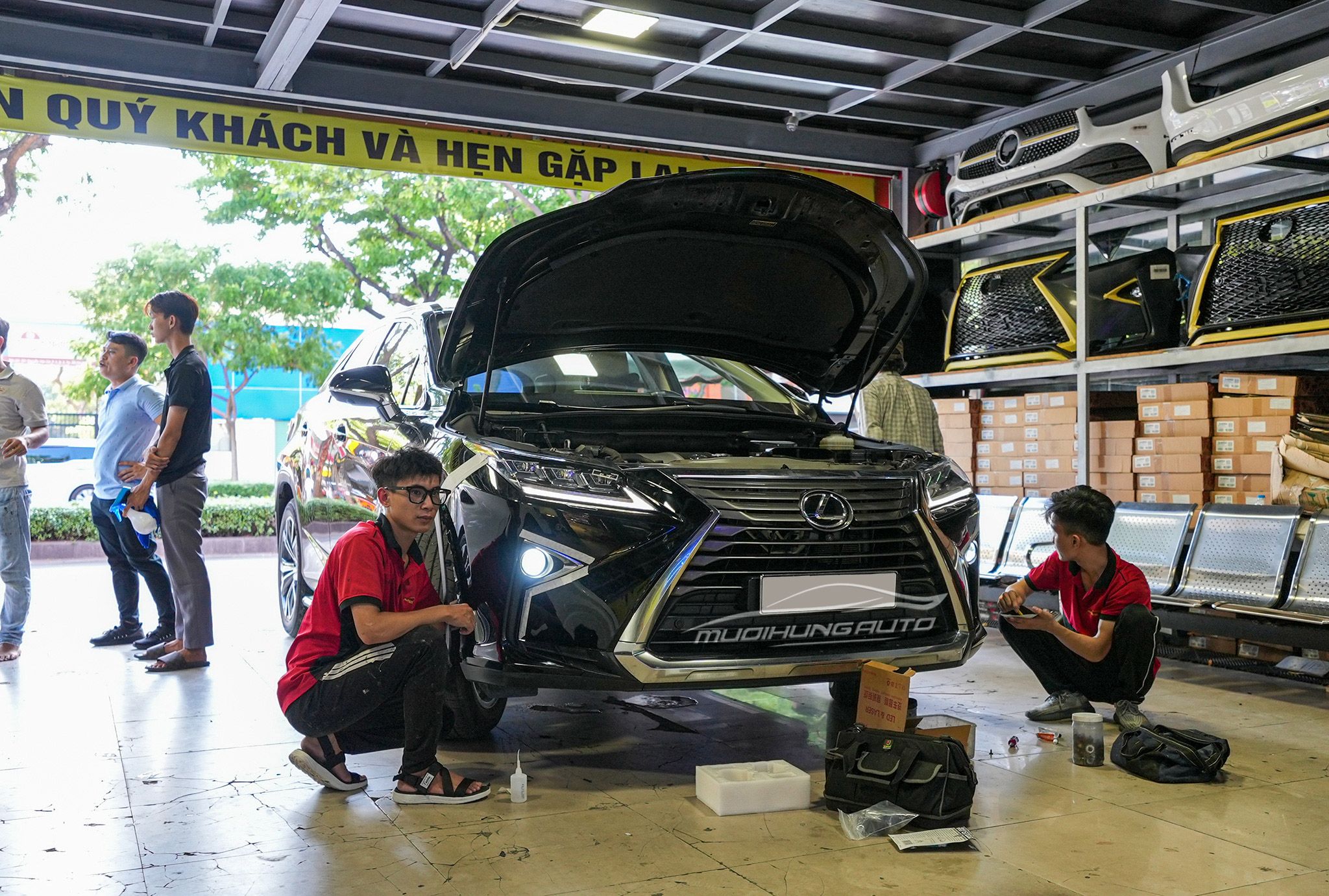 Độ Đèn Bi Gầm AES Cho Xe Lexus RX350 2019 - Mười Hùng Auto