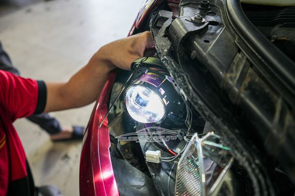 Độ Đèn Bi Laser Osram PES Chính Hãng Cho Xe Audi Q7 2012