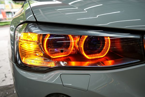 Độ Đèn Bi LED Domax X-LED Pro Và Vòng Angel Eyes Cho Xe BMW X4