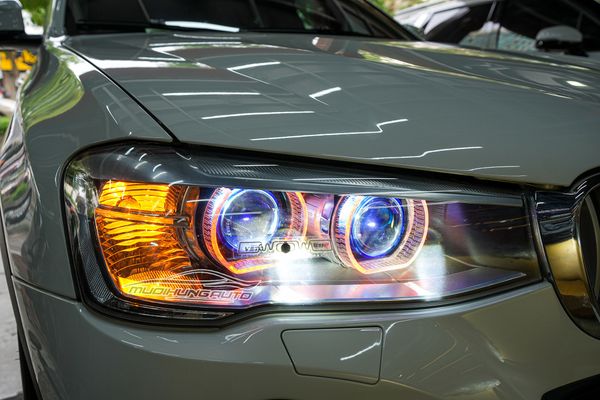 Độ Đèn Bi LED Domax X-LED Pro Và Vòng Angel Eyes Cho Xe BMW X4