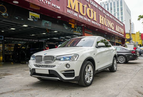 Độ Đèn Bi LED Domax X-LED Pro Và Vòng Angel Eyes Cho Xe BMW X4