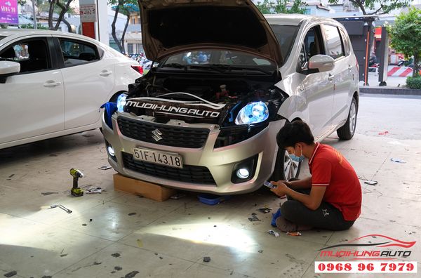 Độ Đèn Bi LED Domax Xe Suzuki Ertiga