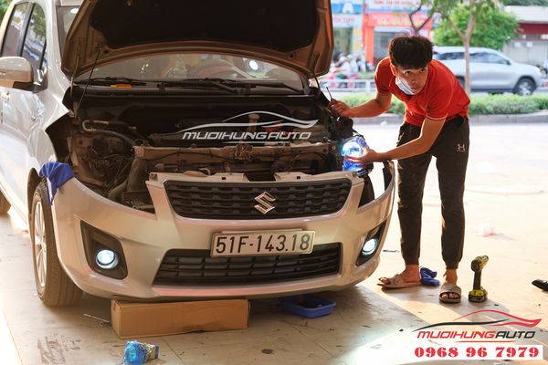 Độ Đèn Bi LED Domax Xe Suzuki Ertiga