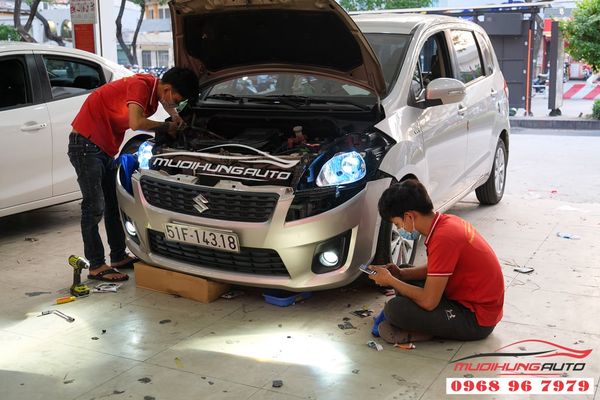 Độ Đèn Bi LED Domax Xe Suzuki Ertiga