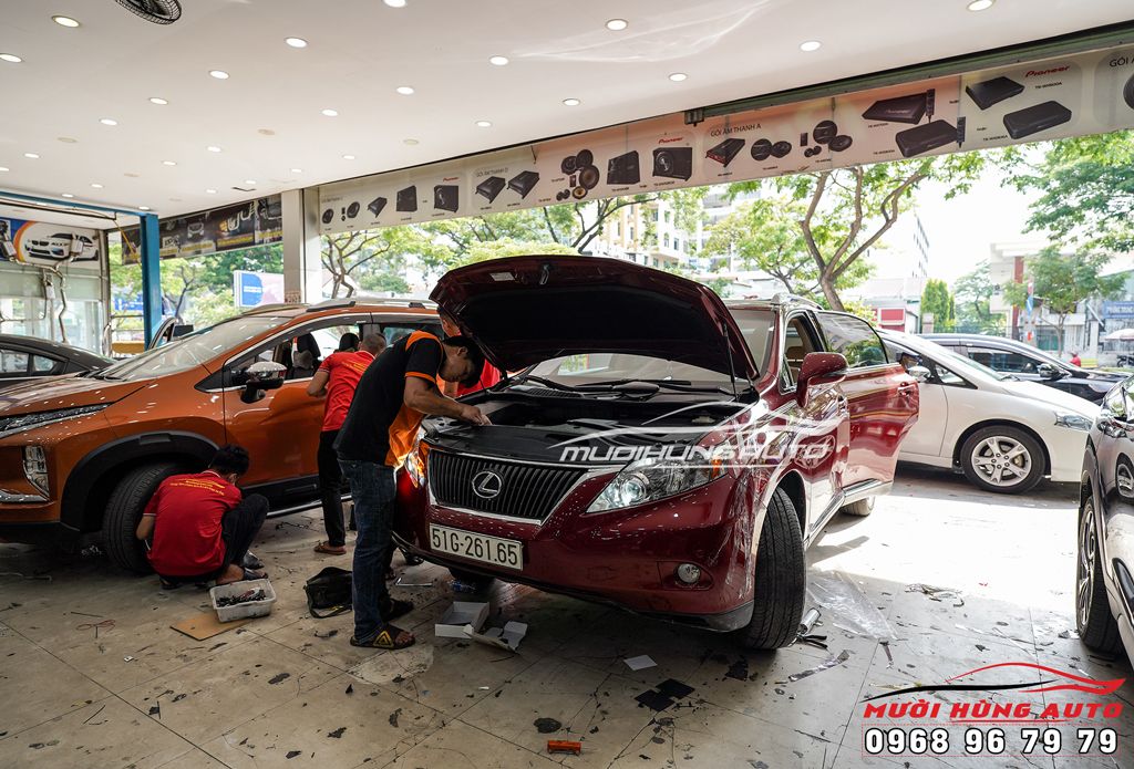 Cặp Đèn Bi LED Laser Tăng Sáng Cho Xe Lexus RX350 Cao Cấp - Mười Hùng Auto